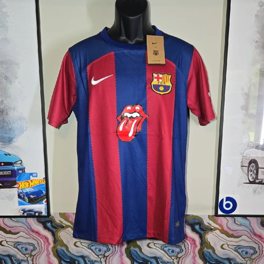 F.C. Barcelona X Rolling Stones 24/25 Home Kit Fan Jersey - Picture 1 of 9